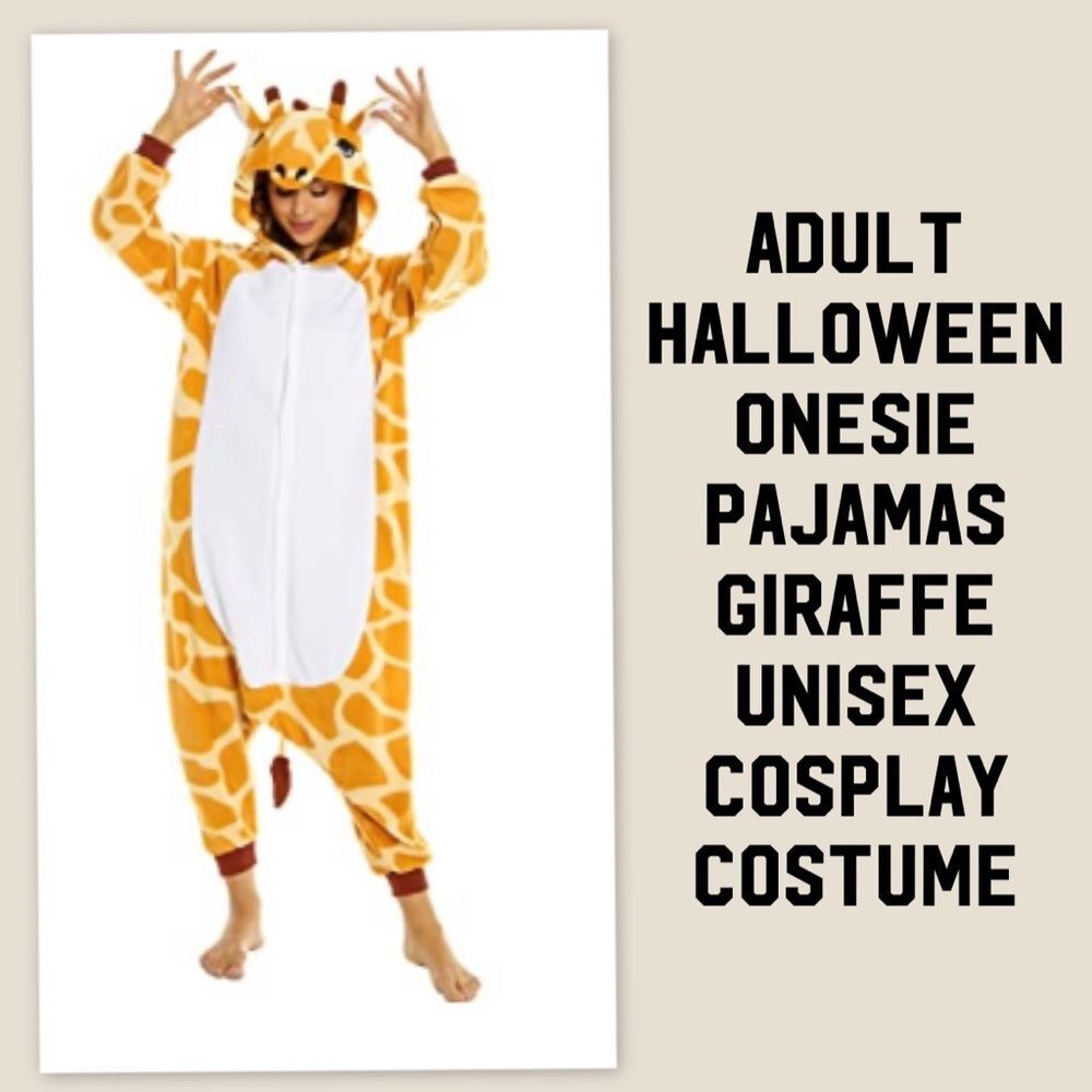 Adult Halloween Onesie Giraffe Pajamas - Unisex